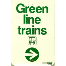 SDI-6964 - Green Line trains - Right arrow